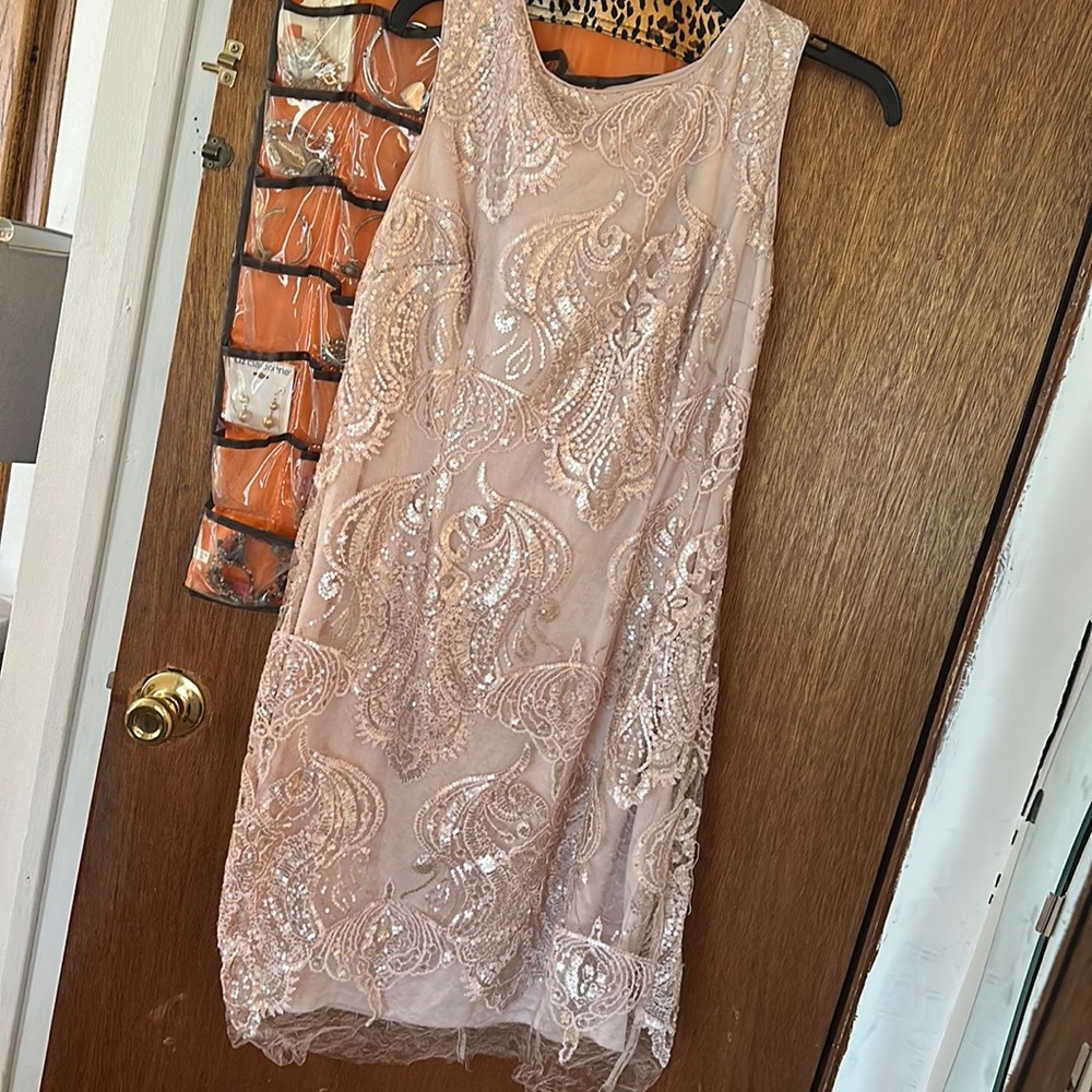 Women beaded short dress